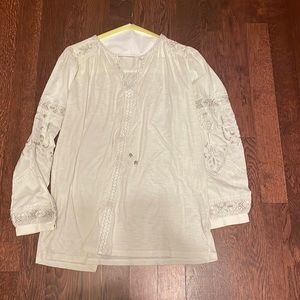 Soft surroundings, Boho light summer shirt